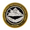 Image 1 : .999 Silver Luxor Las Vegas Nevada $10 Casino Limited Edition Gaming Token