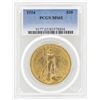 Image 1 : 1924 $20 St. Gaudens Double Eagle Gold Coin PCGS MS65