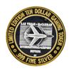 Image 1 : .999 Silver McCarran International Airport Las Vegas, NV $10 Limited Casino Toke