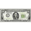 Image 1 : 1934 $100 Federal Reserve Note Light Green Seal Low Serial