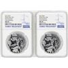 Image 1 : Lot of (2) 2018 Niue $2 Star Wars Stormtrooper Silver Coins NGC MS70 Early Relea