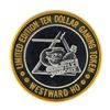 Image 1 : .999 Silver Westward Ho Casino Las Vegas $10 Casino Limited Edition Gaming Token