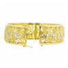 Image 2 : 18KT Yellow Gold with Rhodium Plating Bangle Bracelet