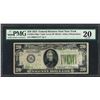 Image 1 : 1934 $20 Federal Reserve STAR Note New York Light Green Seal PMG Very Fine 20