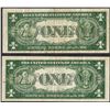 Image 2 : Lot of (2) 1935A $1 Silver Certificate WWII Emergency Hawaii Notes