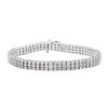Image 1 : 14KT White Gold 4.00 ctw Diamond Tennis Bracelet