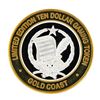 Image 1 : .999 Silver Gold Coast Las Vegas, Nevada $10 Casino Limited Edition Gaming Token