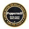 Image 2 : .999 Silver Peppermill Hotel Casino Reno, NV $10 Casino Limited Edition Gaming T