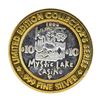 Image 2 : .999 Silver Mystic Lake Casino $10 Limited Edition Gaming Token