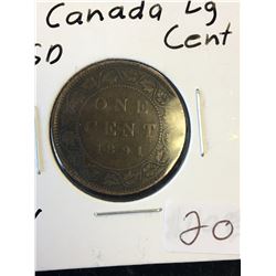 1891 (SDSL) CANADA LARGE CENT!KEY DATE!
