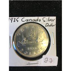 1935 CANADA SILVER DOLLAR!