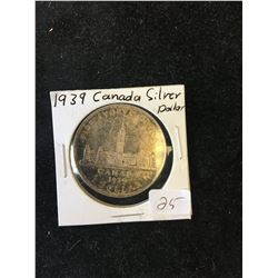 1939 CANADA SILVER DOLLAR!