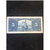 Image 2 : 1937 BANK OF CANADA $5 NOTE!