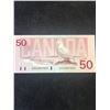 Image 2 : 1988 BANK OF CANADA $50 RADAR NOTE!