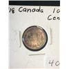 Image 1 : 1918 CANADA 10 CENTS! NICE GRADE!