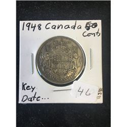 1948 CANADA 50 CENTS! KEY DATE!