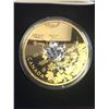 Image 2 : 2017 CANADA $50 FINE SILVER COIN!WHISPERING MAPLE LEAVS! GOLD PLATED!