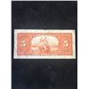Image 2 : 1935 BANK OF CANADA $5 NOTE! ENGLISH TEXT!