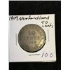 Image 1 : 1909 NEWFOUNDLAND 50 CENTS!