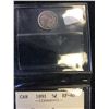 Image 2 : 1891(OBV#2) CANADA 5 CENTS! ICCS GRADED EF-40!