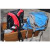 Image 2 : MEC HIKING BACKPACK AND LIFE JACKET AND WOOD TRAY