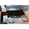 Image 1 : DVD PLAYER AND BOX OF CDS