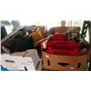 Image 1 : BOX OF TOOLS AND SAW BLADE AND BOX OF SHOP SUPPLIES AND TOOLS