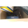 Image 2 : BOX OF NEW EARPLUGS ROLLER BLADES AND CAMP CHAIR