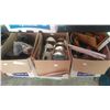 Image 1 : 3 BOXES OF SHOP SUPPLIES AND OUTDOOR LIGHTS