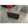 Image 1 : LEATHER STORAGE HASSOCK