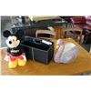 Image 1 : MICKEY MOUSE ANIMATRONIC TOY SWAN PLANTER AND MAGAZINE TOTE