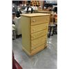 Image 2 : 5 DRAWER MAPLE HIGHBOY DRESSER