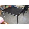 Image 1 : ESPRESSO DINING TABLE WITH JACK KNIFE LEAF