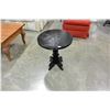 Image 1 : ROUND BLACK PARLOR TABLE