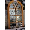 Image 2 : PINE FRAMED MIRROR WINDOW