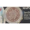 Image 2 : 1999 FIVE DOLLAR MAPLE LEAF ONE OUNCE SILVER COIN