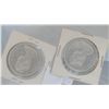 Image 2 : TWO 1966 CANADIAN DOLLAR COINS
