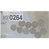 Image 1 : PACKAGE OF 10 TEN CENT SILVER COINS