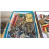 Image 1 : TRAY OF MEDALS PINS AND LIGHTER WATCH ETC