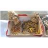 Image 2 : BOX OF NOVELTY RINGS AND BOX OF GOLD TONE JEWELLRY ETC