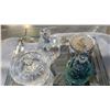 Image 2 : VINTAGE VANITY TRAY WITH PERFUME BOTTLES AND DRESSER DISHES