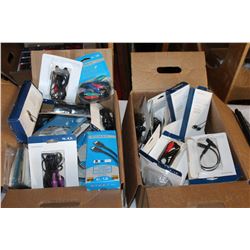 2 BOXES OF AV CABLES