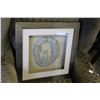 Image 1 : FRAMED SHADOW BOX POTTERY FAMILY PICTURE