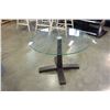 Image 1 : MODERN ROUND GLASSTOP ENDTABLE