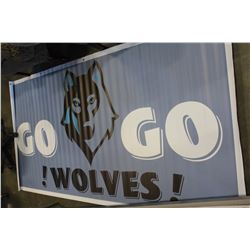 BOX OF LARGE BANNERS