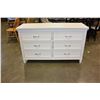 Image 1 : WHITE MODERN 6 DRAWER DRESSER