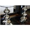Image 2 : PAIR OF MODER BRUSHED METAL TABLE LAMPS