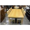 Image 2 : MAPLE DINING TABLE WITH LEAF AND SIX CHAIRS