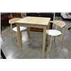 Image 2 : MAPLE TABLE AND TWO CHAIRS