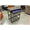 Image 2 : ENGLISH BARLEY TWIST OAK 3 TIER SERVING CART